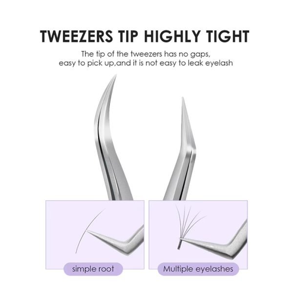 Professional Ukrainian Eyelash Tweezers - Image 2